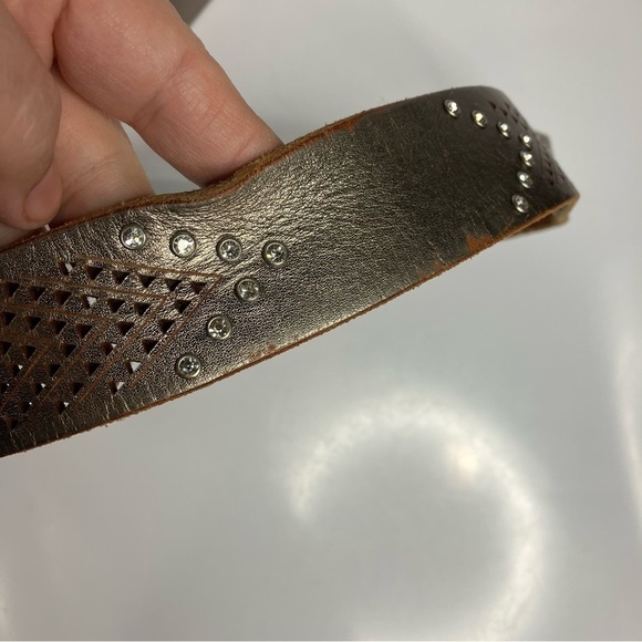 Miss Me studded leather belt size large - Picture 8 of 9